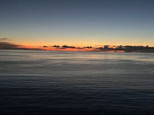 Sunset From Allure Of The Seas Balcony Kathy Molina